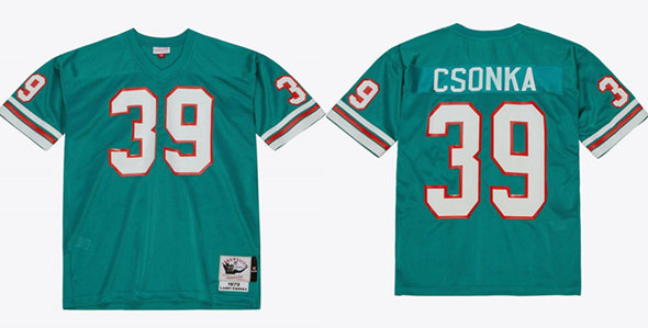 Men's Miami Dolphins Active Player Custom Aqua 1973 Limited Stitched Football Jersey